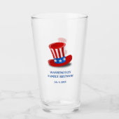 Sterren, strepen en slokjes: Gepersonaliseerd bier Glas (Voorkant)