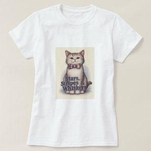 Sterren, strepen en snorharen – Patriotic Cat T-sh T-shirt