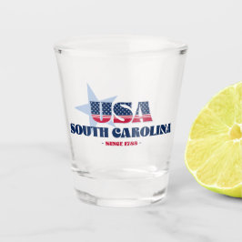 Sterren, strepen en South Carolina 1788 Geschoten Shot Glas