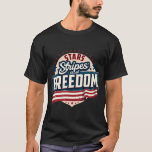 Sterren, strepen en vrijheid t-shirt
