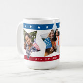 Sterren Strepen Foto 4 juli Mok (Voorkant links)