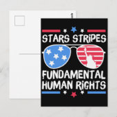 Sterren Strepen Fundamentele Mensenrechten Briefkaart (Voorkant / Achterkant)