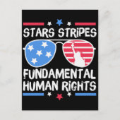 Sterren Strepen Fundamentele Mensenrechten Briefkaart (Voorkant)