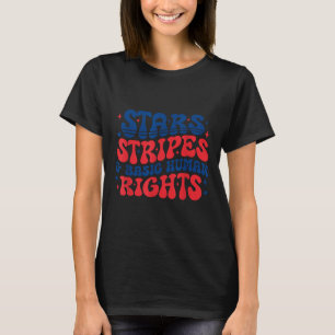 Sterren Strepen Gelijke Rechten 4e Juli Gelijk Rec T-shirt