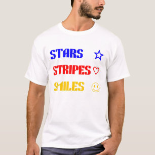 Sterren Strepen Glimlachen T-shirt