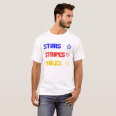 Sterren Strepen Glimlachen T-shirt (Voorkant volledig)