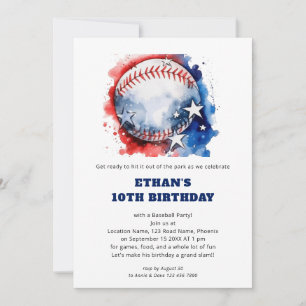 Sterren Strepen Kinder honkbal Verjaardag Kaart