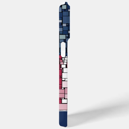 Sterren & Strepen Mozaïek Gepersonaliseerd Case-Mate iPhone Case (Achterkant / Rechts)