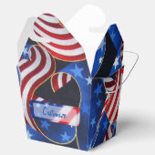 Sterren & strepen Patriottische krullen nemen uit  Bedankdoosjes (Geopend)