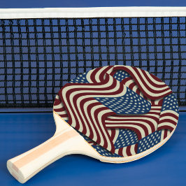 Sterren & Strepen Rood & Blauw USA Amerikaanse vla Tafeltennisbatje