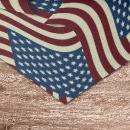 Sterren & Strepen Rood & Blauw USA Amerikaanse vla Tissuepapier