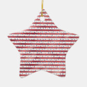 Sterren Strepen Rood Wit Blauw Keramisch Ornament (Voorkant)