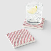 Sterren Strepen Rood Wit Blauw Stenen Onderzetter (Zijkant)