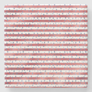 Sterren Strepen Rood Wit Blauw Stenen Onderzetter