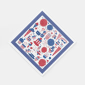 Sterren, Strepen & Shenanigans Papieren servetten (Hoek)