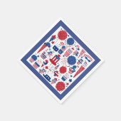 Sterren, strepen & Shenanigans – Patriottisch papi Servet (Hoek)