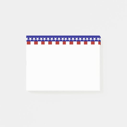 Sterren & Strepen van Rood Wit En Blauw Post-it® Notes (Voorkant)