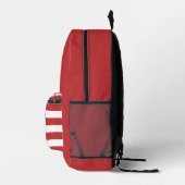 Sterren, strepen & vet rood: Amerikaanse vlag Bedrukte Rugzak (Rechts)