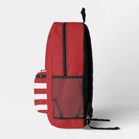 Sterren, strepen & vet rood: Amerikaanse vlag Bedrukte Rugzak (Rechts)