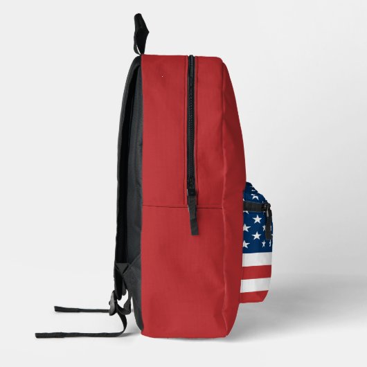 Sterren, strepen & vet rood: Amerikaanse vlag Bedrukte Rugzak (Links)