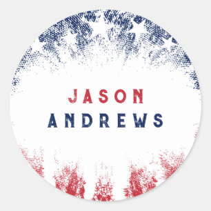 Sterren & Strepen Veteraan Ronde Sticker