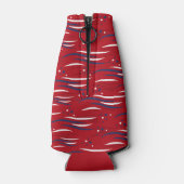 Sterren & strepen vieren flesjeskoeler (Achterkant)