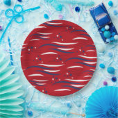 Sterren & strepen vieren papieren bordje (Feest)