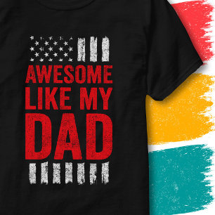 Sterren Strepen Vlag Citaat Geweldig Zoals Mijn Va T-shirt