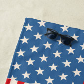 Sterren & Strepen Vlag Patriottische Strandlaken (In situ)