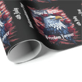 Sterren & Strepen Vlag Vrijheid Voor Altijd Kale A Cadeaupapier (Rol Hoek)