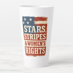 Sterren, Strepen & Vrouwenrechten Vervallen Vlag Latte Mok