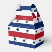 Sterren strepen woord art juli vierde partij gunst bedankdoosjes (Achterkant)