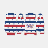 Sterren strepen woord art juli vierde partij gunst bedankdoosjes (Uitgevouwen)