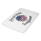 Sterren & Strepen Zonnebloem: een patriottische bl Badmat (Gekanteld)