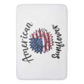 Sterren & Strepen Zonnebloem: een patriottische bl Badmat (Voorkant Verticaal)