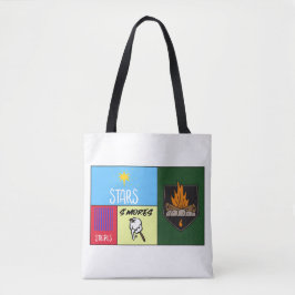 sterren strepen's mores Amerikaanse camping Tote Bag