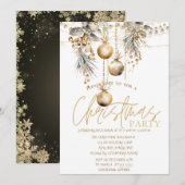 Sterren, String Lights  Balls Christmas Kaart (Voorkant / Achterkant)