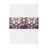 Sterren String Lights Vintage bruiloft Uitnodigingen Wikkel (Achterkant Voorbeeld)