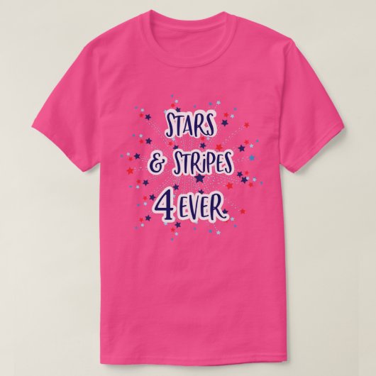 Sterren Stripes 4 Ever T-shirt (Design voorkant)