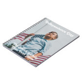  sterren Stripes America Flag Aangepaste foto Notitieboek (Linkerzijde)