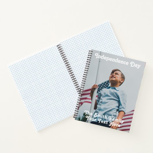  sterren Stripes America Flag Custom Notitieboek (Binnen)