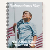  sterren Stripes America Flag Custom Notitieboek (Voorkant)