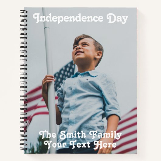  sterren Stripes America Flag Custom Notitieboek (Voorkant)