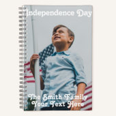  sterren Stripes America Flag Custom Notitieboek (Voorkant)