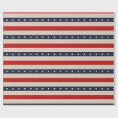 Sterren Stripes Art Cadeaupapier (Vlak)
