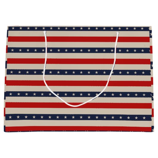 Sterren Stripes Art Groot Cadeauzakje (Voorkant)