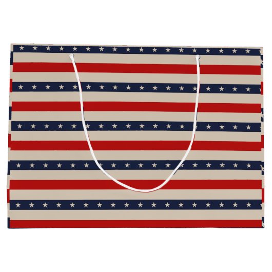 Sterren Stripes Art Groot Cadeauzakje (Achterkant)