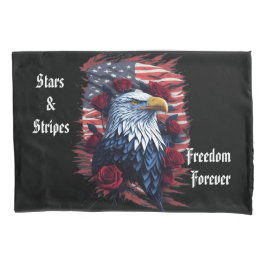 Sterren Stripes Freedom Forever Eagle Amerikaanse  Kussensloop