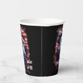 Sterren Stripes Freedom Forever Eagle Amerikaanse Papieren Bekers (Rechts)