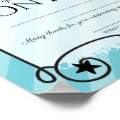 sterren stripes werknemer van het maandcertificaat poster (Hoek)